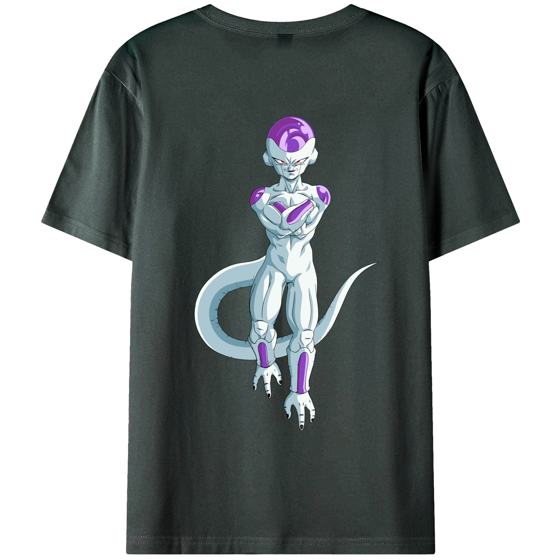 （画像用） ドラゴンボール フリーザ DRAGON BALL Frieza 綿100％ メンズ半袖Tシャツ（バックプリント） 通気性